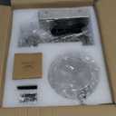 Battery Operated Wall Sconce Rechargeable Wall Light with Dimmable Bulbs and Remote Control Cordless Wall Lamps with Striped Glass Lampshade for Bedroom Living Room Hallway (Brushed Nickel)