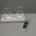 Brajttt 2 Pack Wide Mouth Mason Jars,74oz Large Mason Jar with Handle,Sun Tea Glass Jar for Outside,Glass Food Storage Jars For Juice,Sugar, Flour, Pickle, Coffee, Candy