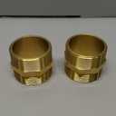 2" Male Threaded Hex Nipple Brass NPT Pipe Fitting Pipe Adapter Straight Connectors for Air, Gas, Oil, Fuel, Propane Pack of 2