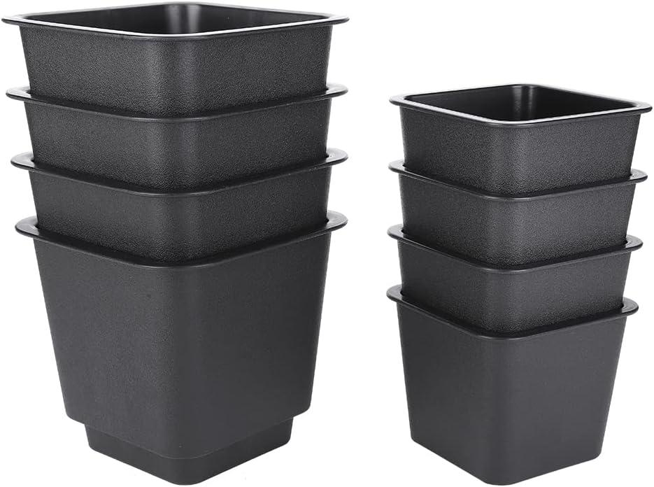 8pcs Sofa Legs Black Matte Nonslip Pp Plastic Cabinet Furniture Accessories