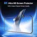 Compatible with Samsung Galaxy S25 Screen Protector Clear,[100% Fingerprint Unlock][Shatterproof][Anti-Reflection & Anti-Fingerprint] 3D Full Coverage 9H Protector,Easy Installation,2 Pack