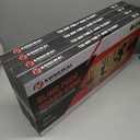 4 Pack Fast Sling Puck Game - Wooden Hockey Table Board Game with Spare Parts | Indoor 2 Player Tabletop Fast-Paced Slingshot Battle for Adults, Kids & Family Night or Friends Party | Large Size