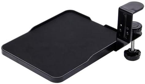 Pull Out Under Desk Mouse Tray, Computer Hand Bracket, No Punching Required, Mouse Stand for Tables Below 7cm(Black)