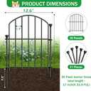 30 Pack Decorative Garden Fence Panels, 17in(H) x 31.5ft(L), Rustproof Metal No Dig Fence, Animal Barrier for Dogs & Rabbits, Anti Digging Fencing for Flower Bed Edging, Yard, Patio & Outdoor