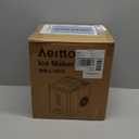 Aeitto Ice Makers Countertop, 9 Ice Cubes Release in 6 Mins, 26Lbs/24H, 2 Sizes of Bullet Ice Machine,Self-Cleaning Portable Ice Maker with Ice Scoop and Basket for Home Kitchen Office Bar RV, Black