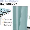 Simplebrand Ava Aqua Blackout Curtains for Bedroom 72 Inch Length 2 Panels Set, Privacy Thermal Insulated Rod Pocket Window Curtains for Patio French Door Front Door, W40 x L72 Inch, Aqua