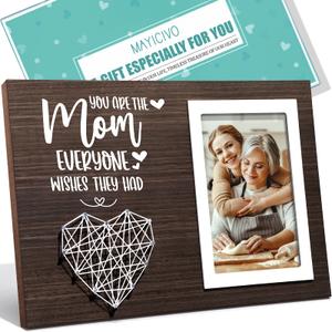 2 x Best Mom Gifts Mothers Day Gifts for Mom from Daughter Son Kids, Moms Picture Frame Mother-in Law New Mama Gift for Women, Mother Christmas Birthday Gift for Mama Who Has Everything-4x6 Photo