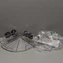 LEVERLOC 2 Pack Powerful Suction Cup Corner Shower Caddy, Stainless Steel Rustproof Shower Shelf with Hooks, Drill-Free Wall Mounted Bathroom Organizer, Large Capacity Removable Suction Basket, Silver