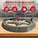 BESTOOL Dirt Bike Tire Changing Kit for Motocross, Enduro and Dirt Bikes - Dirt Bike Tire Changing Tool for 16" to 21" Wheels, Quick Mount Without Pinching Tubes - 20mm Axles