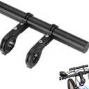 ZMD Bike Handlebar Extender,Bicycle Handlebar Extender,Multifunctional Aluminum Alloy Bracket Extension,Double Bicycle Handlebar Extension Bracket,for Bike Mounts,Extender Bars,Light Lamp,Phone Mount