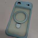 MOCCA Design for iPhone Air Case, Compatible with Magsafe [Premium Invisible Magnetic Ring Stand] [Military Drop Protection] Full Camera Guard Translucent Matte Slim Phone Cover 6.5",Blue