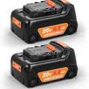 Upgrade 2Pack 6.0Ah Replacement for Dewalt 20V Max Battery Compatible with Dewalt 20V Battery