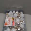 100ct Assorted Christmas Ball Ornaments Set,Shatterproof Seasonal Christmas Tree Decorations with Reusable Gift Package for Xmas Holiday Wedding Party and Home Decor (Champagne Gold)