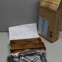 Giikin Countertop Shelf Organizer, 2 Tier Kitchen Spice Rack for Countertop, Wood Coffee Counter Shelf Organizer for Home (Brown, S)