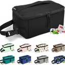 Cerbonny Small Lunch Bag,Small Cooler Bag,Freezable Snack Bag for Kids/Adult,Mini Cooler Bag with Buckle Handle,Freezable Lunch Bag for Work School Travel,Black