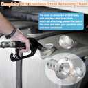 Boltigen 1-1/2"(38mm) Boat Gas/Fuel Deck Fill/Filler with Keyless Cap1.5inch Stainless Steel Deck Filler Marine Hardware for Boat, Yacht, Caravan, Mirror- Polished Head