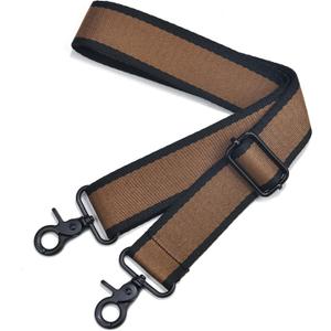 Wide Purse Strap Adjustable Replacement Crossbody Bag Strap Silver Hardware Shoulder Straps