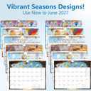 3 x 2026-2027 Wall Calendar - Includes January 2026 to June 2027, 18-Month Paper Wall Calendar 11 x 8.5 Inches.Thick Paper with Julian Dates and Block for New Year and Christmas Holidays To-dos  Notes (G)