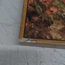 Framed Canvas Wall Art Vintage Decor, Vintage Painting Wall Art Prints, Landscape Wall Art for Living Room Decor Bedroom Home Bathroom Wall Decor (Wildflower Field) (16"L x 12"W)