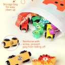 Wooden Dinosaur Train Set, Magnetic Dinosaur Toys and Number Train for Toddlers, Educational Montessori Toy for Counting and Motor Skills, for 3-5 Year Old Boys Girls