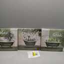 Nachic Wall Green Bathroom Picture Wall Decor Relax Soak Unwind Signs Poster Canvas Print Art Botanical Leaf Artwok Framed Washroom Toilet Decoration Ready to Hang 12X12inchx3pcs