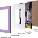 eletecpro 4x6 Picture Frames Set of 10, Picture Frame Collage Wall Decor Display 3.5x5 Photo with Mat or 4x6 without Mat, Home Decor Gallery Frame for Table Top or Wall Mounting, Purple