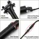 EXA Form 900i 30.9mm/31.6mm Internal Routing Dropper Post with Lever and Cable Kit MTB/Ebike Internal Bike Seatpost 100/120/150mm Travel -345/395/445mm Length