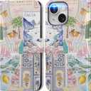 DEENAKIN for iPhone 14 Case Wallet, Card Slots Holder + Cash Clip