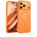 TOCOL for Phone 17 Pro Max Phone Case, Built-in Magnetic Ring, Compatible with Magsafe, Full Camera Protection, Translucent Matte Phone Case for 17 ProMax 6.9 inch (Orange)