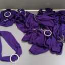 25 PCS Stretch Chair Sashes Bows Chair Bands with Buckle for Wedding Hotel Banquet Birthday Party Decorations - Purple