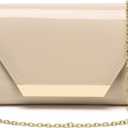 Patent Leather Envelope Clutch Womens Evening Handbag Stylish Shoulder Bag Purse for Christmas Wedding Party Prom