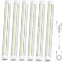 OnlyLux LED Shop Light, 25W 3750LM 6000K Super Bright, Plug and Play, Linkable Utility Shop Lights for Garage, Cabinet, Workbench, Workshop (6 Pack)