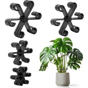 32pcs Plant Stem Support, Plant Support for Indoor Plants, Climbing Houseplant Stem Holders, Reusable Plant Stabilizer, Plant Accessories Indoor