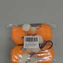 Dog Shoes for Small Medium Large Dogs,Winter Dog Snow Boots & Paw Protectors Waterproof for Cold Weather & Hard Floors,Adjustable Anti-Slip Dog Booties with Removable Wool Liner (Orange, 7)