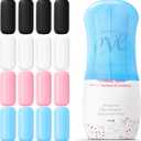 16 Pack Silicone Bottle Cover,Travel Essential for Women Men,Cruise Ship Essentials 2026,Beach Vacation Essentials,Travel Size Toiletries,Airplane Travels Accessories Elastic Sleeves for Leak Proofing