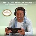 Turtle Beach Airlite Fit Wired Gaming Headset Officially Licensed for Nintendo Switch 2, Nintendo Switch, Durable, Lightweight, Black and White