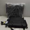 GREEN PARTY Stadium Seat for Bleachers Portable Outdoor Floor Folding Stadium Chair with Armrest, Back Support, Cup Holder, Mesh Bag and Hide Hooks (Black Grey 2)