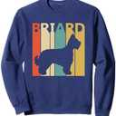 Vintage Sweatshirt Gift For Briard Dog Lover Sweatshirt, Large