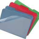 Find It Clear View File Folder with Clear Front Sheet, Back to School Supplies for College Students, Pack of Six, Assorted Colors (FT07187)