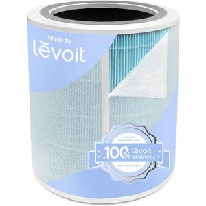LEVOIT Core 400S-P Air Purifier Smoke Remover Replacement Filter, Genuine 4-in-1 Air Filters, Supports HEPA Sleep Mode, High-Efficiency Activated Carbon, Core 400S-RF-SR, Blue, 1 Pack