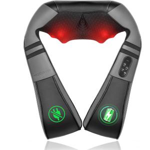 Medcursor Neck Massager with Heat - Deep Tissue Pain Relief, Rechargeable Shiatsu Neck and Shoulder Massager, Ideal Choice for Men, Women, Mom & Dad (Classic Black)