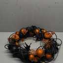 National Tree Company Artificial Halloween Wreath, Decorated with Multicolored Pumpkins, Gourds, Ball Ornaments, Ribbons, Vines, Assorted Leaves, Halloween Collection, 20 inches