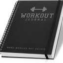 The Ultimate Fitness Journal for Tracking and Crushing Your Gym Goals - Detailed Workout Planner & Log Book For Men and Women - Great Gym Accessories With Calendar, Nutrition & Progress Tracker (Black)