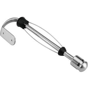 Kamenstein Perfect Tear Wall Mount Paper Towel Holder, Patented Design for One-Handed Use, Rounded Finial, 14-Inch, Brushed Silver Metal Finish