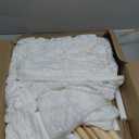 Miyaya 5 - Sided Lace Elegant Adult Teepee: 87" Tall, Versatile for Indoor Decor, Outdoor Celebrations, Weddings, Beach Outings, and Picnics (White)