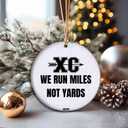 2025 Cross Country Ornament  XC Running Christmas Ornament for Runners, Marathon Gift, CC Gift for Athletes (T1)