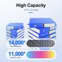 212X Toner Cartridge 4 Pack High Yield Replacement for HP 212X W2120X W2121X W2123X W2122X 212A Compatible with Color Laser Enterprise M554dn M555dn M555x M578dn M578f M578c M578z Printer (with Chip)