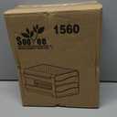 Sooyee 60 Capacity Egg Container for Refrigerator, Household Egg Holder for Fridge, Transparent 2 Drawers Chicken Egg Storage Container,White