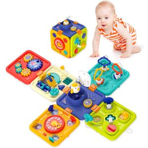 Toys for 1 Year Old Boy, Montessori Busy Board Educational Sensory Toddler Toys, 1 Year Old Boy and Girl Gifts