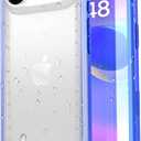 SPORTLINK for iPhone Air Waterproof Case - Shockproof Dustproof Case with Built-in Screen Protector, Full Body Heavy Duty Sealed Protective Cover for iPhone Air 6.5" Blue/Frosted Clear